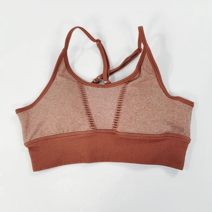 Grey/Beige Sports Bra