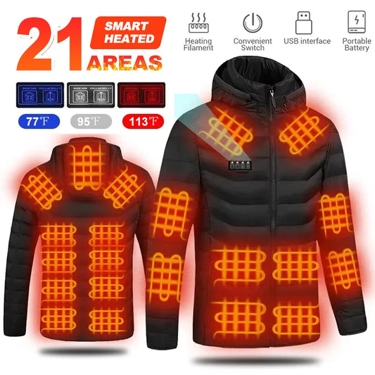 USB Heated Winter Jacket