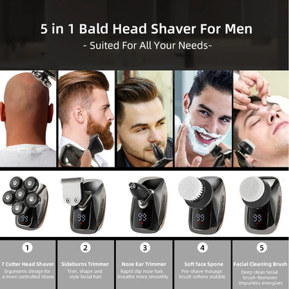 MEGAPro Electric Head Shaver Kit